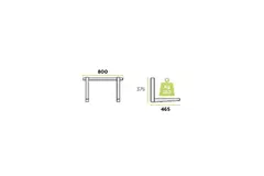 Mueble exterior Rodigas Consola mural 800x375x465mm