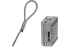 Cable de suspensión autobloqueante Zip Clip 3 metros 50KG