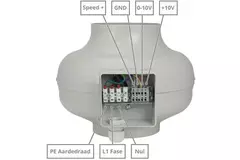 Ventilador de tubo 125mm centrífuga - RS 125 EC K 01