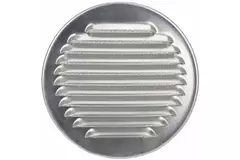 Rejilla de ventilación metálica redonda incl. manguito de montaje Ø 180 mm aluminio - DWRA180S