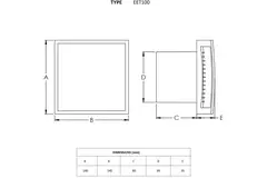 Extractor de baño Ø 100 mm acero inoxidable con temporizador - EET100Ti