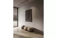 Difusor de ranura sin marco Ergovent 1050 mm con diámetro de conexión de 75 mm - modular - 1 ranura