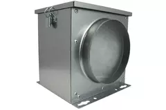 Caja de filtro de aire Ruck con filtro de estera de fibra Ø 250 (FV 250)