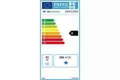 Ventilador de tubo de tejado Itho Daalderop ECO CVD-S RFT 350 m3/h