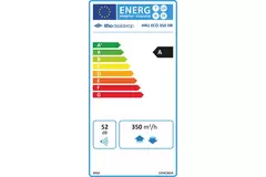Unidad de VMC con recuperación de calor ETAP Itho Daalderop HRU 350 ECO HR RFT High-rise 350 m³/h - enchufe euro