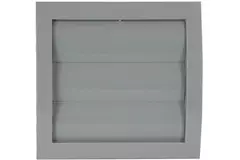 Rejilla de ventilación de lamas de ventilación por sobrepresión de 150x150 de diámetro: 100 gris - ND10ZP