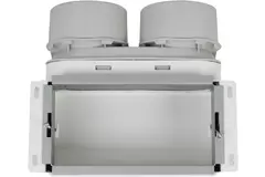 Conexión superior para colector de pared Vent-Axia Uniflexplus 2x Ø90 mm