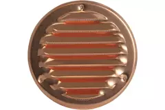 Rejilla metálica de ventilación redonda 100 mm cobre - MR100Cu