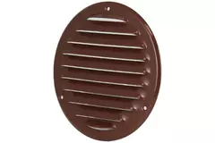 Rejilla de ventilación metálica redonda Ø 125 mm marrón - MR125B - RAL8016