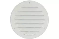 Rejilla metálica de ventilación redonda 100 mm blanco - MR100 - RAL9016