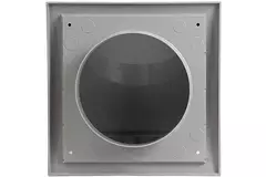 Rejilla de pared con válvula de no retorno 190x190 mm diámetro 125 mm gris - ND12FVP
