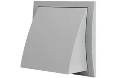 Rejilla de pared con válvula de no retorno 150x150 mm diámetro 100 mm gris - ND10FVP