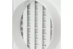 Rejilla de pared controlable de 190x190 de diámetro: 125 blanco - ND12R