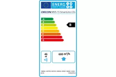 Orcon MVS-15RH CO2B 550 m³/h + sensor de humedad + sensor de control de CO2 - enchufe de seguridad