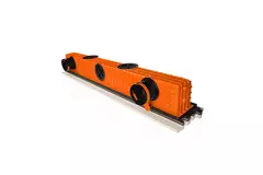Difusor de ranura sin marco Ergovent 1050 mm con diámetro de conexión de 75 mm - modular - 1 ranura