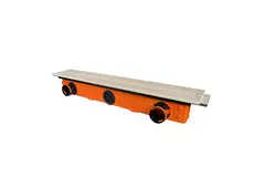 Difusor de ranura sin marco Ergovent 1050 mm con diámetro de conexión de 75 mm - modular - 1 ranura