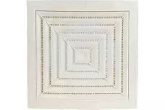 Rejilla de techo cuadrada de 190x190 de diámetro: 125 blanco - ND12G