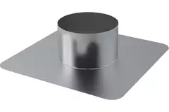 Placa adhesiva de aluminio Thermoduct para paso de tejado diámetro 125 mm - 15 grados