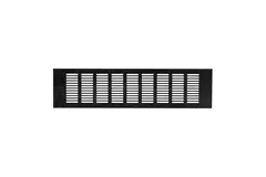 Rejilla de zócalo de aluminio - negro L=400mm x H=100mm - RA1040B
