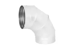 Codo helicoidal redondo 90º Ø 315 mm para tubos helicoidales - a medida RAL9010