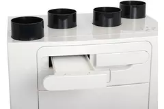 Vent-Axia ventilación mecánica con recuperación de calor Sentinel Kinetic Advance 350SX incluyendo precalentador - Derecha - 350m³/h