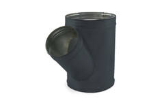 Spiro t-piece 100 mm diámetro 100 mm (45 grados) (sendz. galvanizado) RAL7016