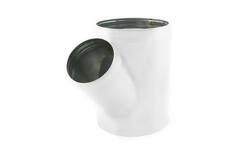 Spiro t-piece 100 mm diámetro 80 mm (45 grados) (sendz. galvanizado) RAL9010