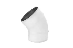 Spiro codo 180 mm 45 grados (sendz. zincado) RAL9010