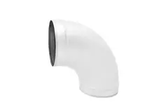 Codo helicoidal redondo 90º Ø 100 mm para tubos helicoidales - a medida RAL9010