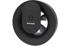 Extractor de baño Svara con temporizador, sensor de humedad y de luz, 100-125 mm (controlado por aplicación) NEGRO