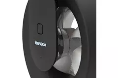 Extractor de baño Svara con temporizador, sensor de humedad y de luz, 100-125 mm (controlado por aplicación) NEGRO