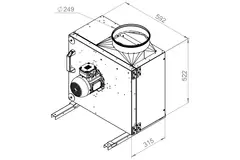 Extractor de caja gases de combustión F400 - MPS 250 D2 F4 30