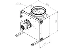 Extractor de caja gases de combustión F400 - MPS 280 D2 F4 30
