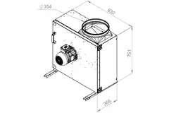 Extractor de caja gases de combustión F400 - MPS 450 D4 F4 30