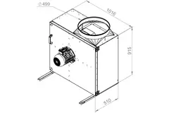 Extractor de caja gases de combustión F400 - MPS 560 D4 F4 30