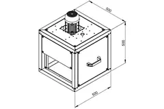 Extractor de caja gases de combustión con flujo lineal - MPC 225 D2 F4 TI30