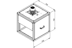 Extractor de caja gases de combustión con flujo lineal - MPC 355 D4 F4 TI30