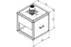 Extractor de caja gases de combustión con flujo lineal - MPC 450 D4 F4 TI30