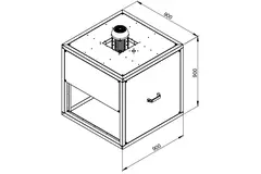 Extractor de caja gases de combustión con flujo lineal - MPC 500 D4 F4 TI30