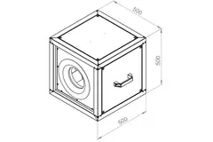 Extractor de caja flujo de aire exterior del motor - MPC 280 EC T30