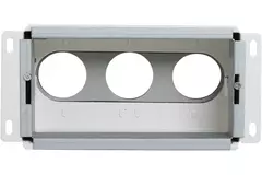 Colector de pared Vent-Axia Uniflexplus con conexión trasera Aislado 3x Ø69mm para conector de 200 x 100mm