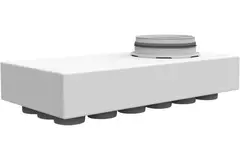 Distribuidor principal Vent-Axia Uniflexplus con conexión inferior 18x Ø69 mm con boquilla Ø180 mm