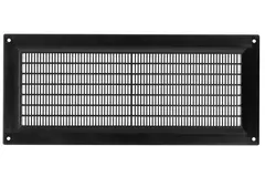 Rejilla de ventilación rectangular con rejilla 130x300 negra - VR1330M