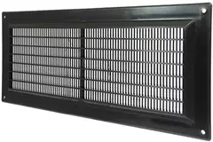 Rejilla de ventilación rectangular con rejilla 130x300 negra - VR1330M