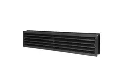 Rejilla para puertas 450x92 mm negro - VR459M