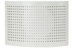 Válvula de ventilación de suministro Ø 100 mm con cubierta perforada para montaje en la pared - DTQA100