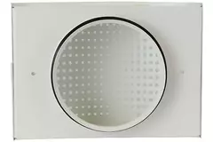 Válvula de ventilación de suministro Ø 100 mm con cubierta perforada para montaje en la pared - DTQA100
