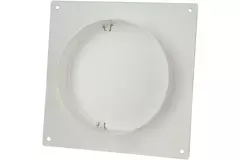 Soporte mural redondo de plástico con válvula de no retorno diámetro: 125 mm - AFV125
