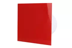 Air Roxy extractores de baño con diámetro de conexión de 100 mm con temporizador y arranque retardado - frontal de plástico rojo