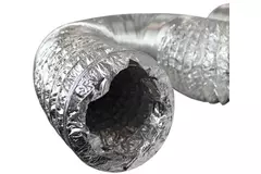 Aludec 100 mm tubo flexible sin aislamiento - 1 m